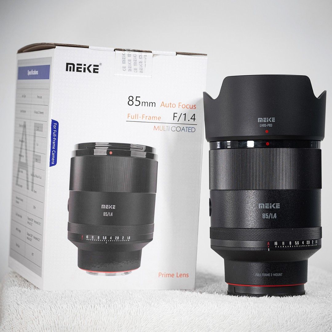 Meike 85mm f/1.4 FF STM auto focusing full frame portrait lens for Sony E mount Nikon Z Leica TL SL