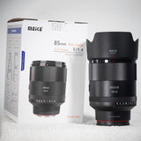 Meike 85mm f/1.4 FF STM auto focusing full frame portrait lens for Sony E mount Nikon Z Leica TL SL
