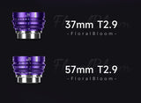 7artisans Floral Bloom 57mm T2.9 Full frame Cine Lens - PL mount purple