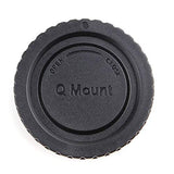 Plastic camera rear lens cap for Pentax Q mount mirrorless camera