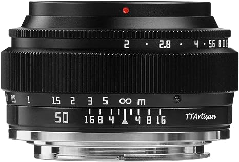 TTArtisan 50mm F/2 Full Frame Camera Lens for mirrorless camera - Sony E Fuji X Canon RF NIKON Z MFT Leica Panasonic L