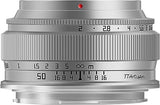 TTArtisan 50mm F/2 Full Frame Camera Lens for mirrorless camera - Sony E Fuji X Canon RF NIKON Z MFT Leica Panasonic L