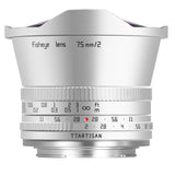 TTArtisan 7.5mm F/2 APS-C Fisheye Camera Lens for mirrorless camera - Sony E Fuji X Canon RF NIKON Z MFT mount