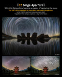 7artisans 6mm f/2 manual fisheye lens for APS-C mirrorless camera - Fujifilm X Sony E OM-D Nikon Z Canon RF