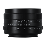 7artisans 50mm f/1.8 manual lens for APS-C mirrorless camera - Canon EOS M Fujifilm Sony Olympus OM-D