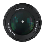 7artisans 55mm f/1.4 II manual lens for APS-C mirrorless camera - Canon RF Fujifilm Sony Olympus OM-D