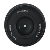 7artisans 60mm f/2.8 II macro 1:1 manual lens for APS-C mirrorless camera - Sony E Canon EOS M Fujifilm X Olympus OM-D Nikon Z Leica Sigma Panasonic L mount