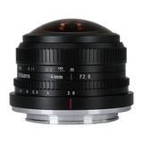 7artisans 4mm f/2.8 manual fisheye lens for APS-C mirrorless camera - Fujifilm Sony Olympus OM-D
