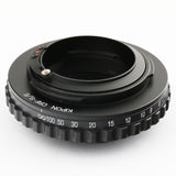 Kipon Contax RF rangefinder mount lens to Sony NEX E mount mirrorless camera adapter - Carl Zeiss Contax RF - A7 A7R IV V A7S III A6000 A6500 A5000