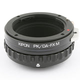 Kipon Pentax K PK DA mount lens to Fujifilm X mount mirrorless camera adapter macro helicoid - X-Pro1 Pro2 Pro3 T1 T100 T200 H1 H2