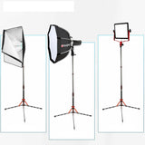 Triopo LS-255 carbon fiber 2 meter light tripod aluminium stand 2kg for LED light flashgun ring flash smartphone support