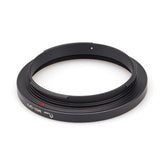 Super slim M65 x 1mm lens to Fujifilm G mount GFX adapter - for macro helicoid extension ring - GFX50 GFX100 50S medium format camera