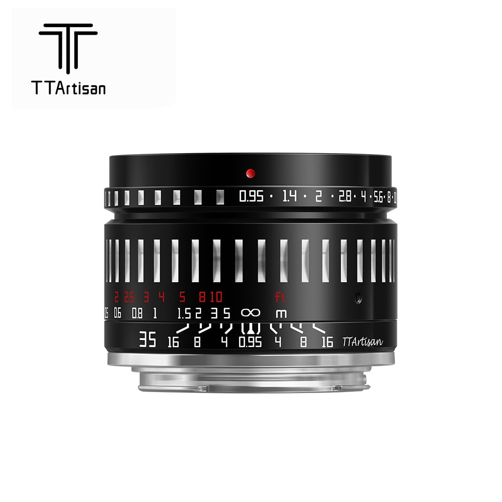 TTArtisan 35mm F/0.95 APS-C Camera Lens for mirrorless camera - Sony E Fuji X Canon EOS M RF NIKON Z Leica Panasonic L