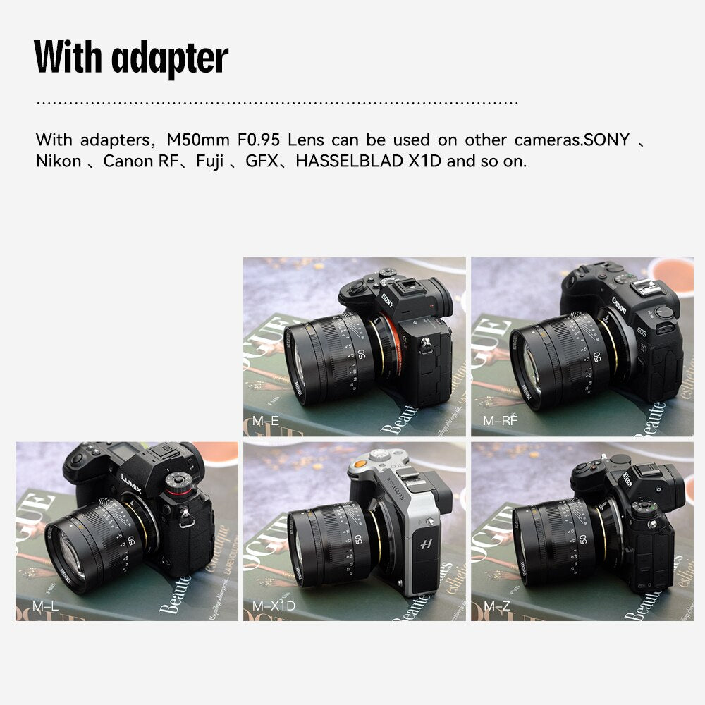 TTArtisan M 50mm F/0.95 ASPH Full Frame Prime Lens for Leica M mount rangefinder camera - M8 M9 M10 M11 M Typ 240 246 262
