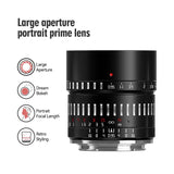 TTArtisan 50mm F/0.95 APS-C Camera Lens for mirrorless camera - Sony E Fuji X Canon EOS R RF NIKON Z Leica Panasonic L