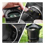 TTArtisan APO-M 35mm F/2 Full Frame Prime Lens for Leica M mount rangefinder camera - M8 M9 M10 M11 M Typ 240 246 262