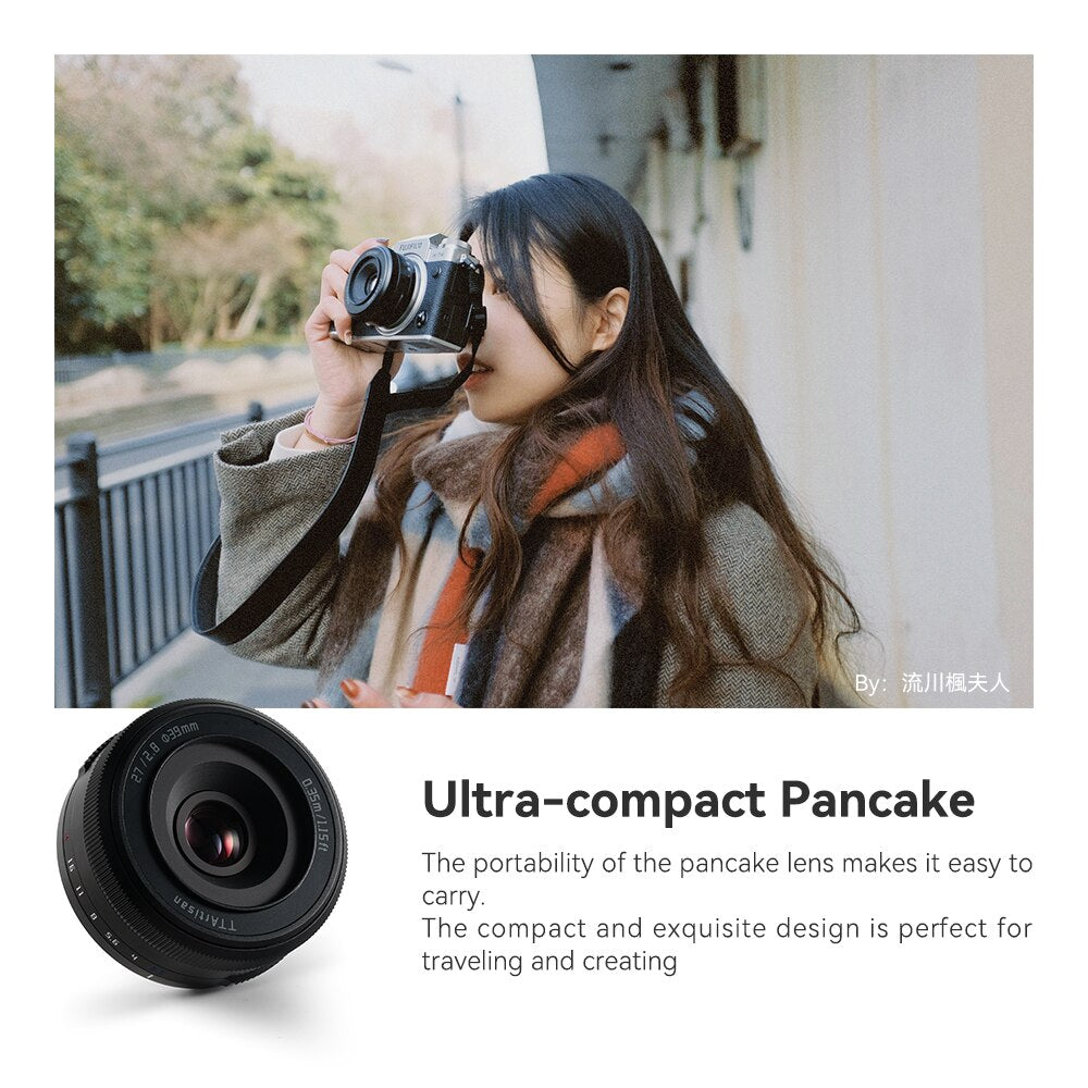 TTArtisan AF 27mm F/2.8 APS-C Prime Lens for mirrorless camera - Sony E Nikon Z Fujifilm X