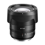 TTArtisan AF 75mm F/2 Full Frame Prime Lens for mirrorless camera - Sony E Nikon Z L mount