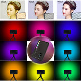 LUXCEO W140 V RGB full color camera video LED light for DSLR mirrorless camera 8W 3000mAh