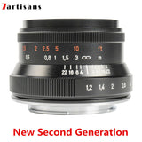 7artisans 35mm f/1.2 II manual lens for APS-C mirrorless camera - Canon EOS M Fujifilm Sony Olympus OM-D Nikon Z