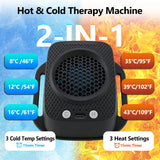 Hot / cold sports massager 3-step temperature adjustable with band straps - rechargeable battery 2000mAh