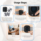 Hot / cold sports massager 3-step temperature adjustable with band straps - rechargeable battery 2000mAh