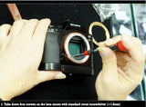 Metal replacement modifying mount adapter for Sony E mount NEX camera - NEX-6 A9 II A7 A7R A6000