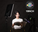 Pixco 19 inch 100W bi-color LED panel studio video light - for mobile live broadcast selfie Tiktok YouTube facebook Aputure Nanlite Godox