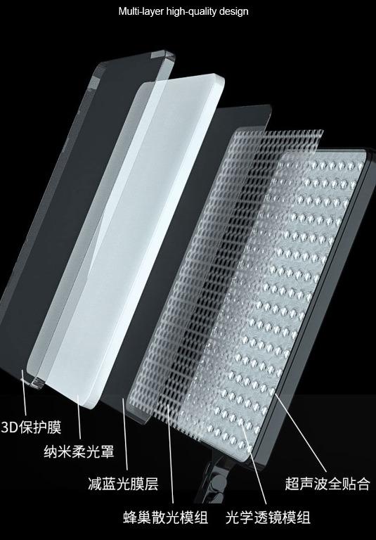 Pixco 19 inch 100W bi-color LED panel studio video light - for mobile live broadcast selfie Tiktok YouTube facebook Aputure Nanlite Godox
