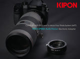 Kipon EF-MFT AF Auto Focus Aadpter for Canon EOS EF Lens to Micro Four Thirds (MFT) M43 M4/3 Camera Lens Adapter