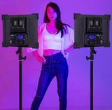 Pixco 60W RGB light LED panel studio video light Bluetooth color control - for mobile live broadcast selfie Tiktok YouTube facebook Aputure Nanlite Godox