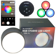 Blackbezt CEX-3 RGB LED light - mini decloration mood light for party room - iPhone Bluetooth remote control - warm white multi effect