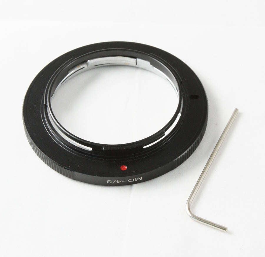 Minolta MD MC mount lens to Olympus 4/3 Four Thirds mount adapter - E-30 330 410 510 520 600