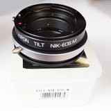 Kipon Tilt lens adapter (old type) for Nikon F mount AI AI-S lens to Canon EOS M EF-M Adapter - M M2 M5 II M6 M50 M100