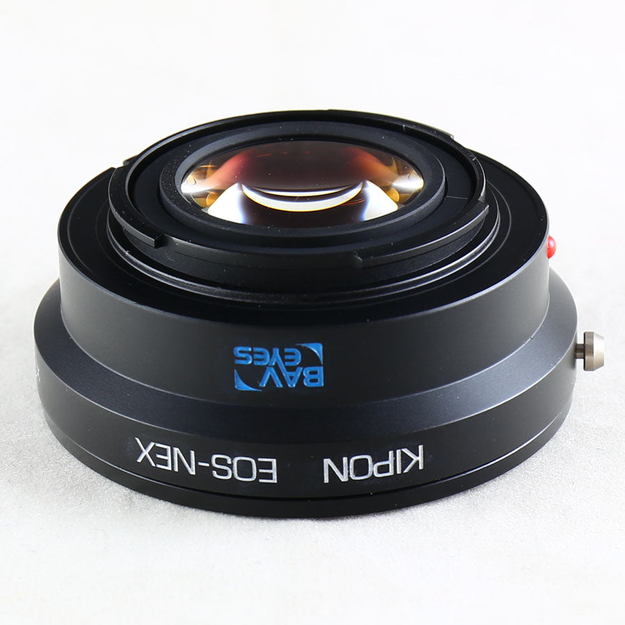 Kipon Baveyes 0.7x EOS-NEX for Canon EOS EF lens to Sony E mount NEX Focal Reducer Adapter - A6000 A6300 A5100 NEX-6 7