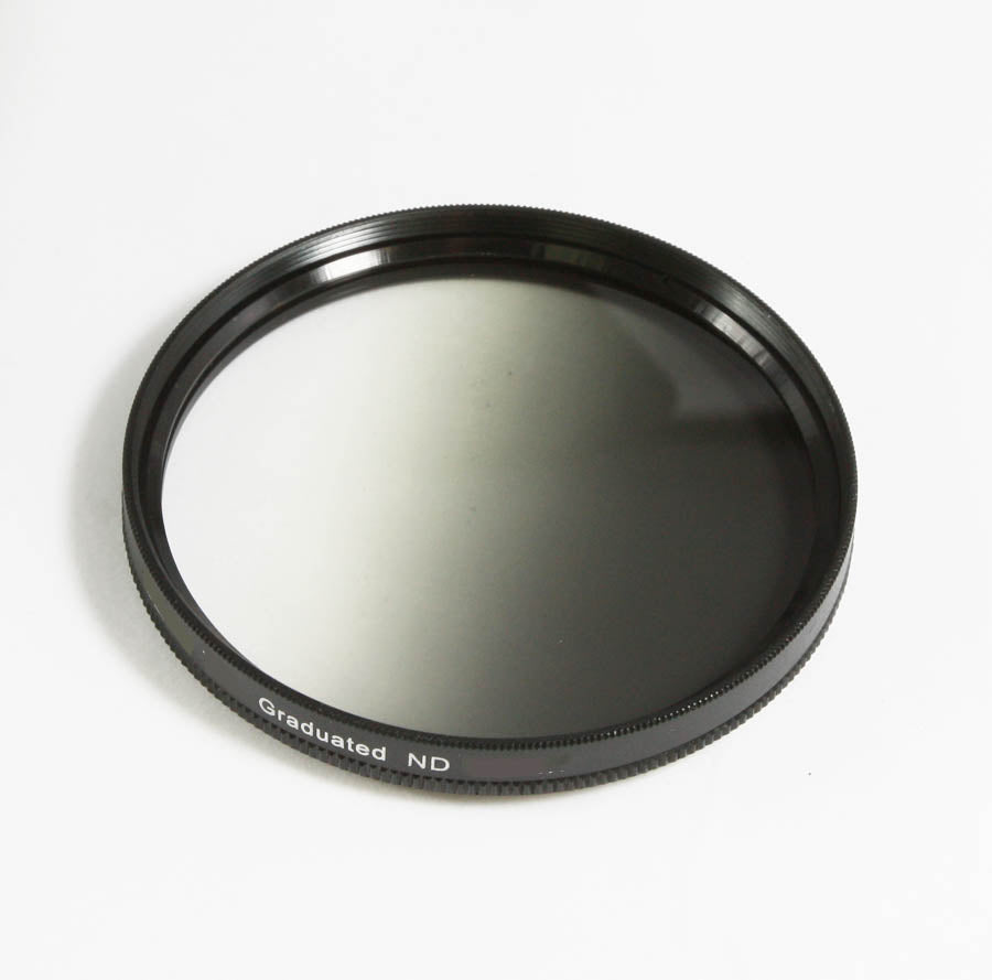 Gradudated ND neutral density G-ND4 Filter - for Canon Nikon Sony Olympus Leica DSLR mirrorless camera lenses