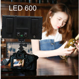 Pixco 40W 600 bulbs bi-color LED panel studio video light - for mobile live broadcast selfie Tiktok YouTube facebook Aputure Nanlite Godox