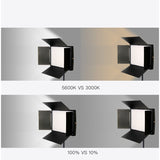 Pixco 40W 600 bulbs bi-color LED panel studio video light - for mobile live broadcast selfie Tiktok YouTube facebook Aputure Nanlite Godox