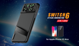Ztylus Switch 6 Mark II Dual Optics 6-in-1 lens kit for iPhone XS Max fisheye tele macro