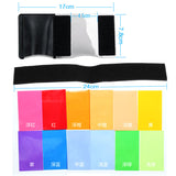 12pcs Flash Diffuser Lighting Gel Pop up Color Card Correct Filter For Speedlite Canon Nikon Sony Godox Metz Meike