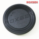 Plastic camera body cap / rear lens cap for Nikon F mount DSLR camera