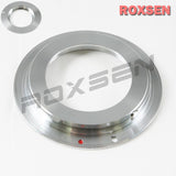 M42 screw mount lens to Canon EF mount adapter silver flange - 5D III 6D 70D 700D 650D