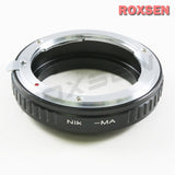 Macro Nikon F mount AI Lens to Sony Alpha A Minolta AF Adapter - A900 A99 A77 II A65 A580