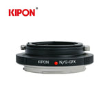 Kipon NIK/G-GFX lens adapter for Nikon F mount G AI AF-S lens to Fujifilm G-Mount Fuji GFX medium format mirrorless camera Pro Adapter - GFX 50S 100S