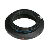 Kipon PK-GFX lens adapter for Pentax K mount PK lens to Fujifilm G-Mount Fuji GFX medium format mirrorless camera Pro Adapter - GFX 50S 100S