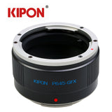 Kipon P645-GFX lens adapter for Pentax 645 mount P645 lens to Fujifilm G-Mount Fuji GFX medium format mirrorless camera Pro Adapter - GFX 50S 100S