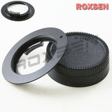 Macro AF confirm adapter for M42 screw lens to Nikon F mount black - D4 D610 D7500 D3200 D800 D810