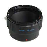 Kipon P67-GFX lens adapter for Pentax 67 mount P67 lens to Fujifilm G-Mount Fuji GFX medium format mirrorless camera Pro Adapter - GFX 50S 100S