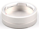 Metal rear lens cap for Leica M mount L/M rangefinder camera silver color